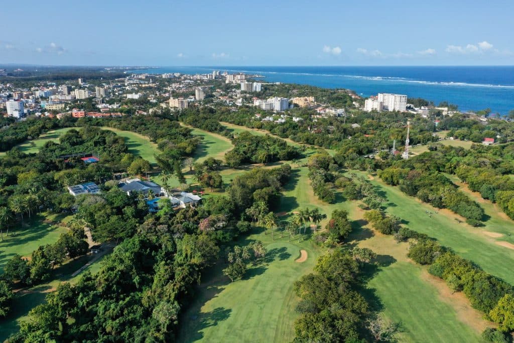 Drone view of the front nine