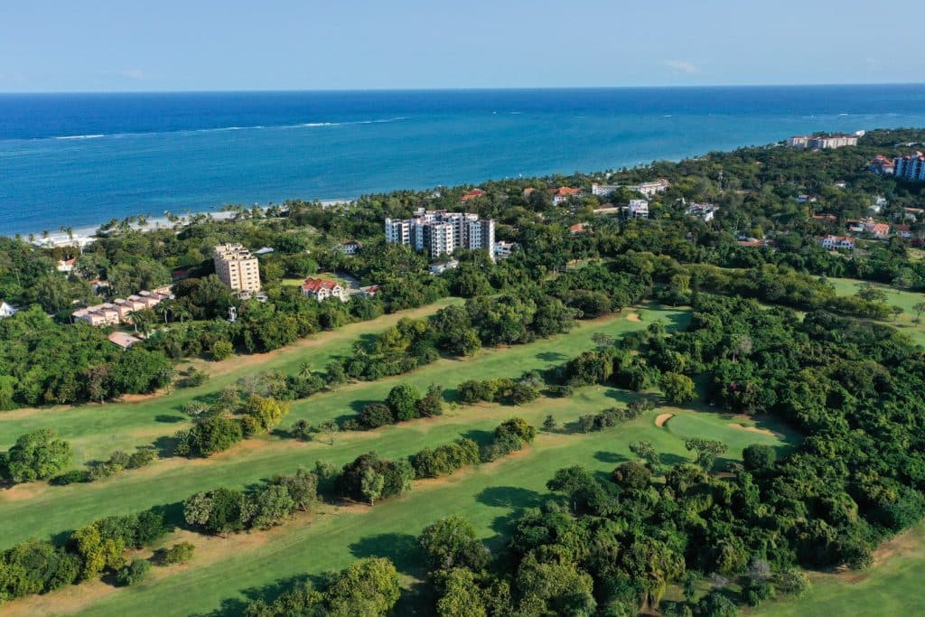 Bird's eye view of the back nine