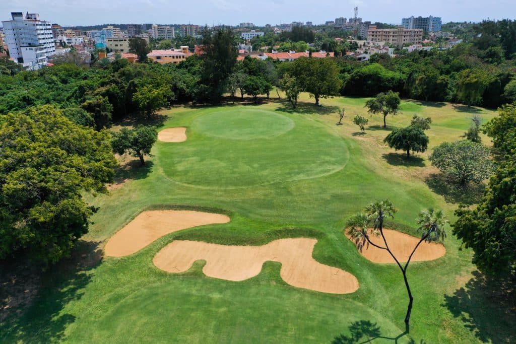 Championship course from above
