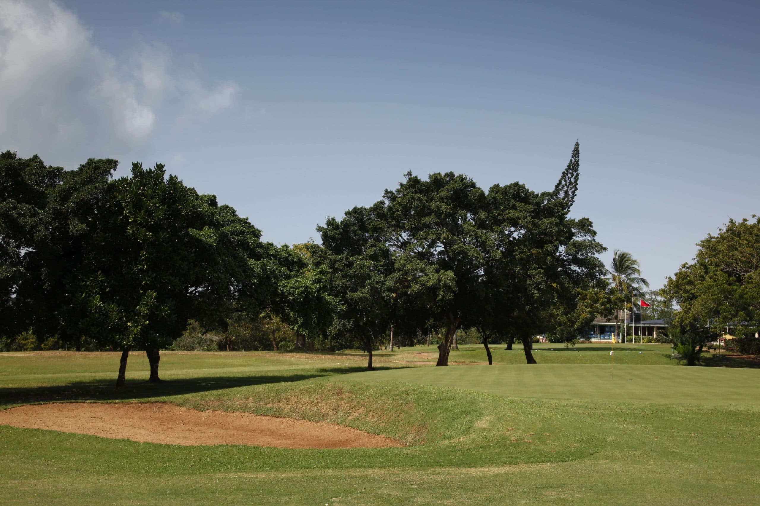 Bermuda fairway with mature trees