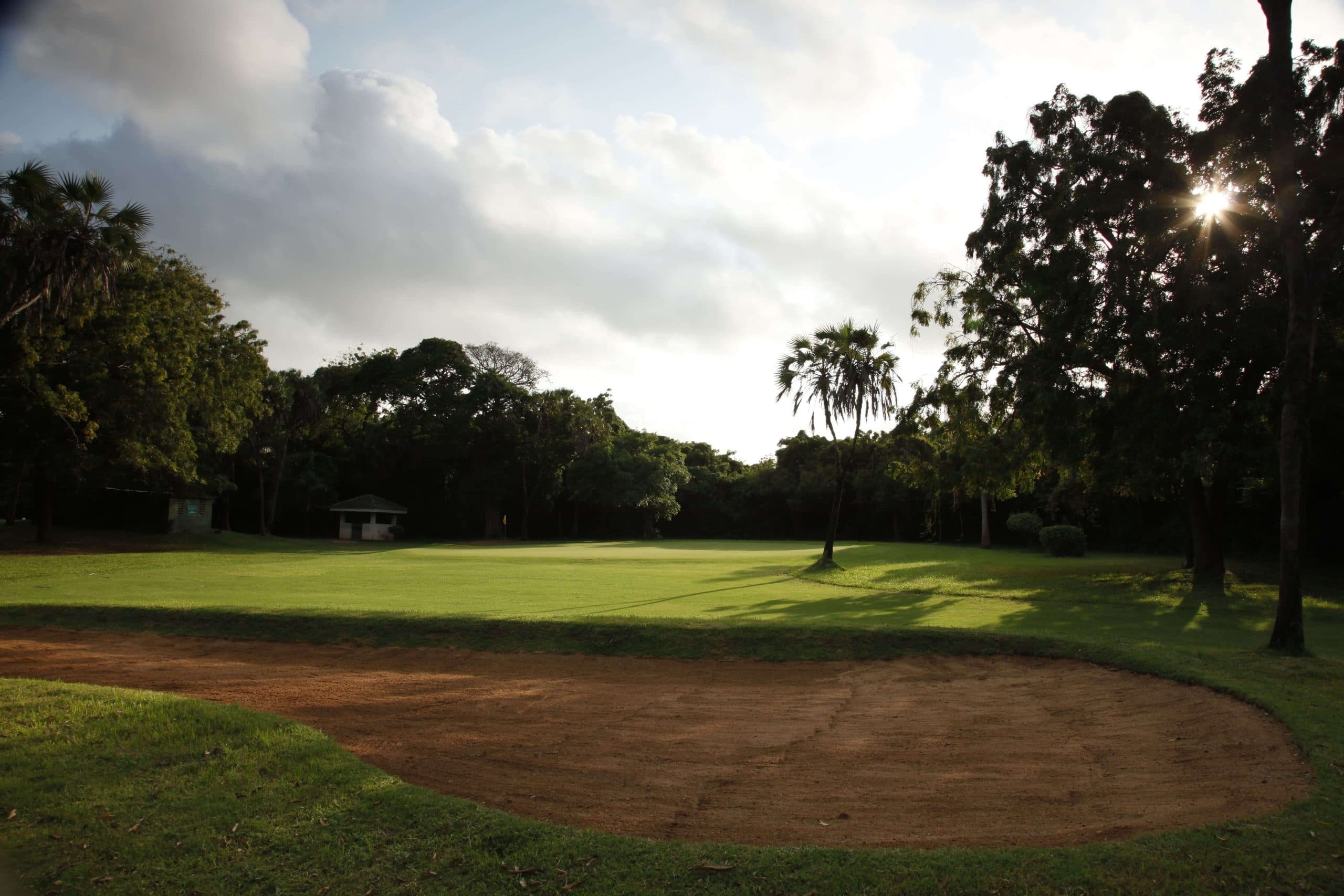 Clubhouse view from the 18th fairway