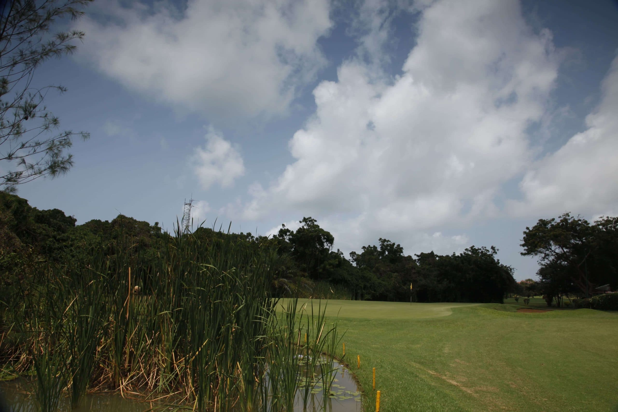 Wide vista across the front nine