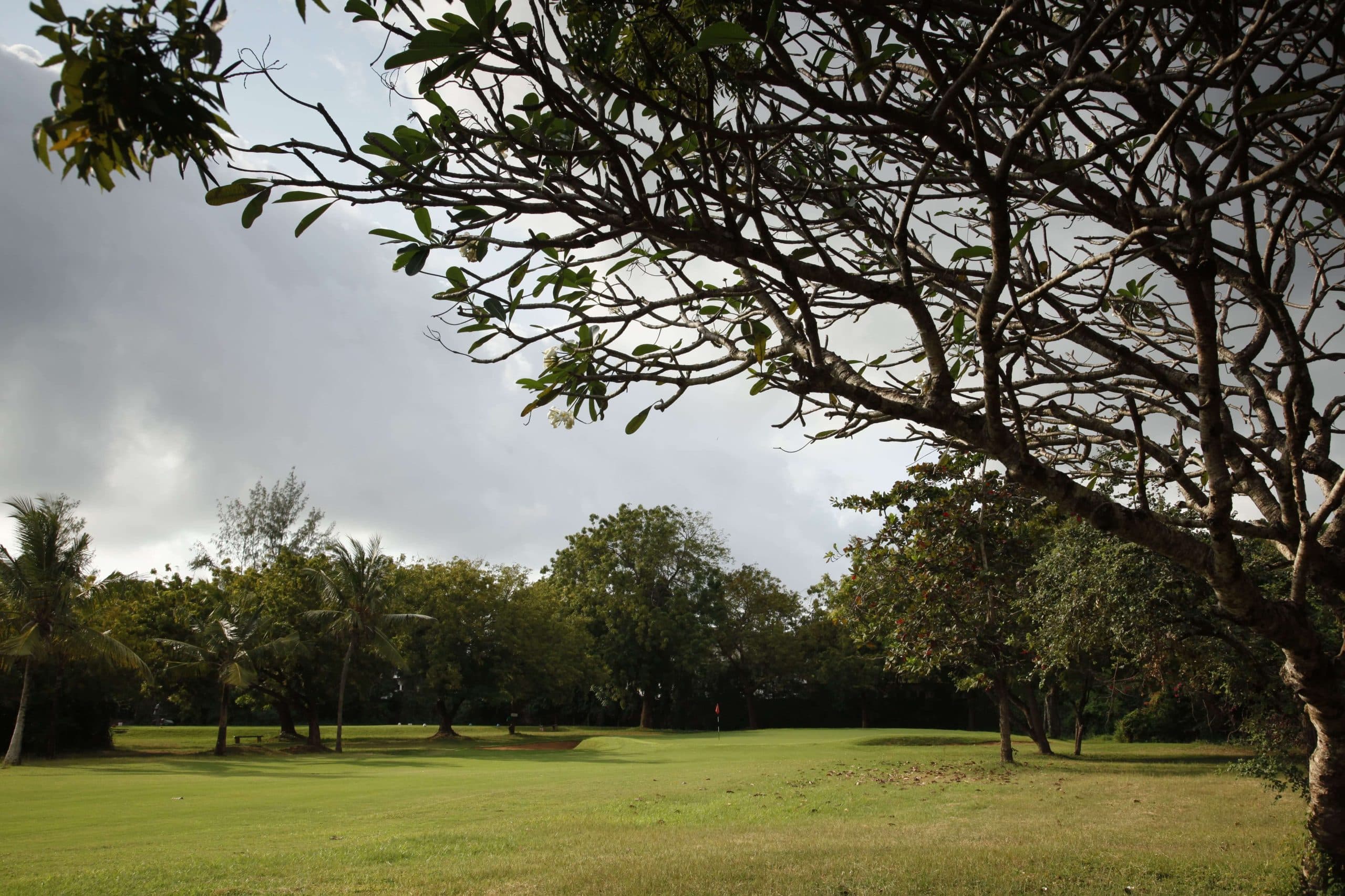 Final approach to the green